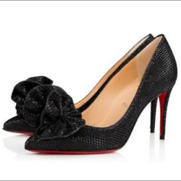 christian louboutin anemosea 85 glitter diams SZ 40 Fits A Size 8 Or 8 1/2 - Picture 2 of 14